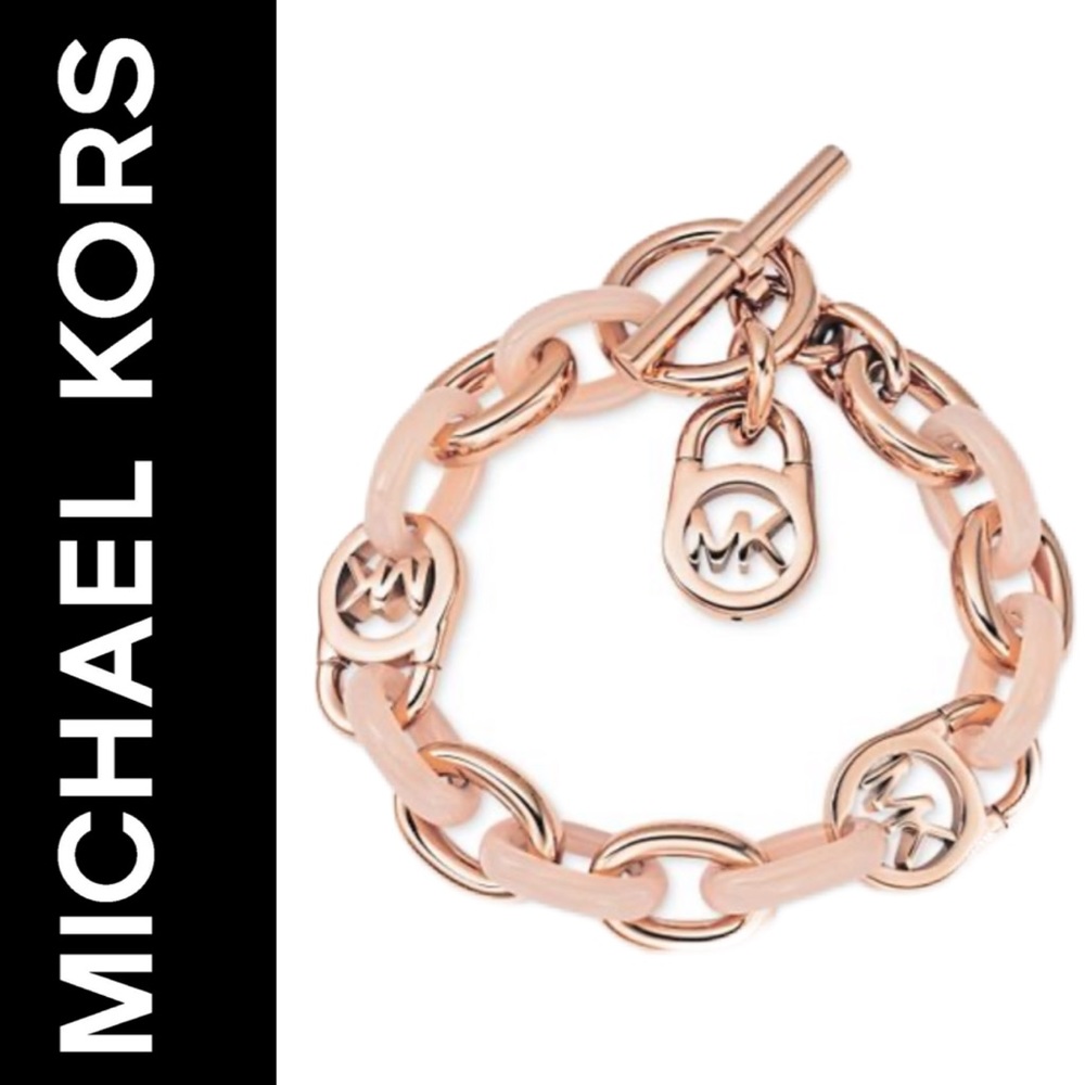 NWT Michael Kors Fulton Toggle Link Bracelet